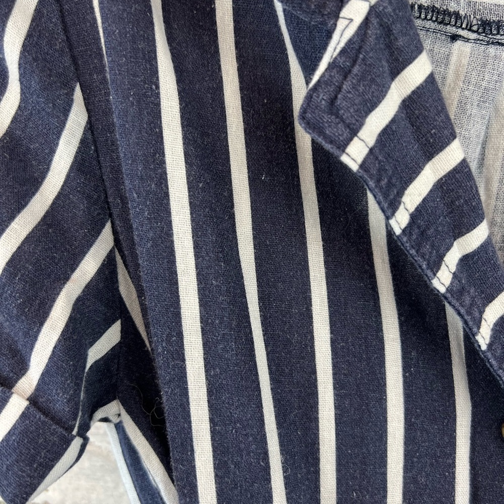 H&M | Navy and White Pinstripe Jumpsuit - Picture 5 of 9